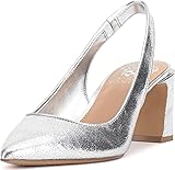 Vince Camuto Women's Hamden Pump, Silver, 8.5