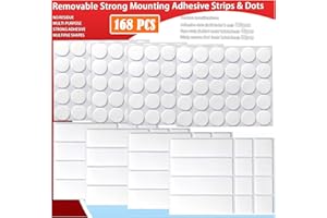 Urdar Brunnr Double Sided Tape for Hanging Picture Poster Decorations, Removable Strong Mounting Adhesive Strips Dots for Balloon, Photo, Art Craft, Party Supplies