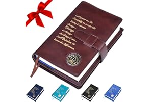 Galileo® Double AA Big Book Cover & 12 Steps & 12 Traditions | AA Gift | Alcoholics Anonymous (Serenity Prayer/Coin Pocket/Brown)