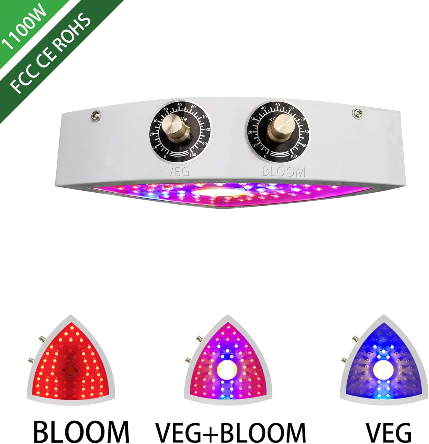 1100W llevó las bombillas de luz para las plantas de interior Full