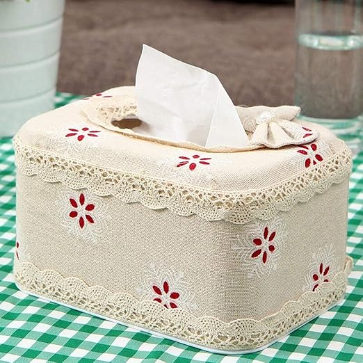 WOYQS Caja para Pañuelos de Papel Caja De Pañuelos De Papel Cuadrada, Cubierta De La Caja