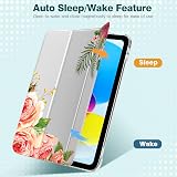 TiMOVO iPad Case A16 11th Gen 2025 / 10th Gen 2022 10.9 inch, Rose Blooming view 8