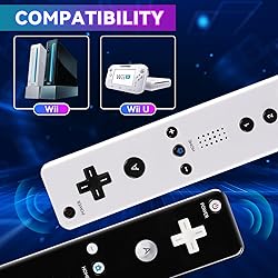 2 Pack Wii Controllers with Motion Plus, includes