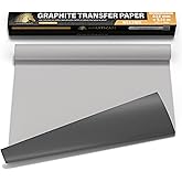MyArtscape Graphite Transfer Paper Roll – 17" x 30ft Large Tracing Paper – Wax-Free Carbon Paper for Tracing on Canvas, Paper
