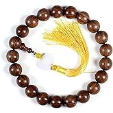Zen Dear Unisex Natural Silkwood Tibetan Buddhism Meditation Prayer Bead Necklace Japa Mala Beads Bracelets