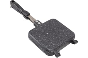 Double-Sided Frying Pan,Double-Sided Grill Pan,Detachable Sandwich Pan Sandwich Maker Double Sided Nonstick Frying Pan for Eg