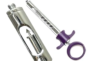 Purple One Ring Dental Self Aspirating Syringe 1.8mL Premium German Steel Anesthetic Syringe 1 Piece Cynamed
