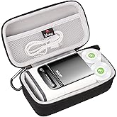 Mchoi Hard Storage Case Fits for Nelko PM220S Label Maker PM220 Portable Handheld Label Printer, Storage Holder for USB Cable and Batteries Accessories (Grey)