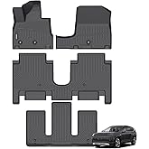 ANBINGO® Floor Mats for 2026 Hyundai ioniq 9 6 Seats, (Slide The Front Center Console Back), 2nd Row with Bucket Seat, Performance Limited/Calligraphy/Calligraphy Design, Custom Mats - Black