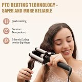 DazSpirit 3 Barrel Hair Waver 25 mm Ceramic Tourmaline, 2 Heat Settings view 3