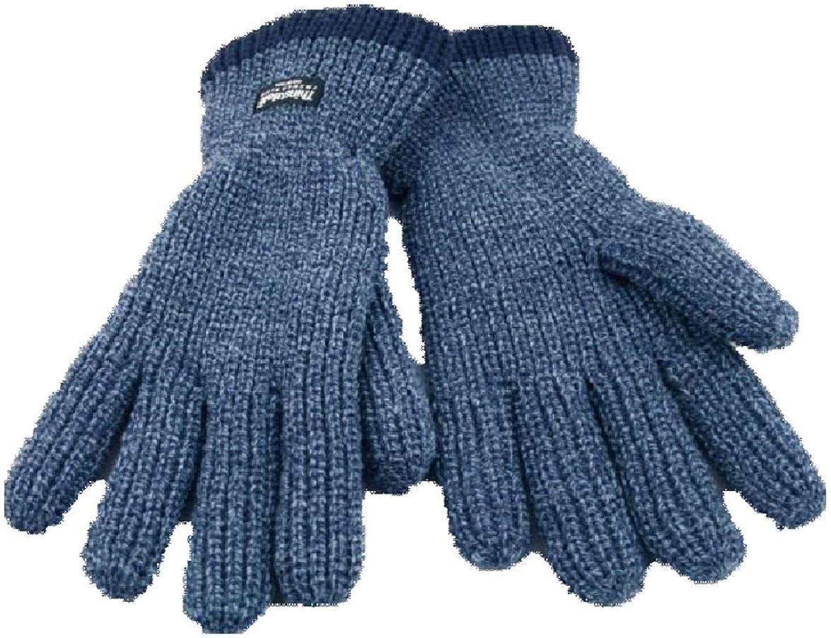 Mens Pro Climate Fishermans Knit Thinsulate Gloves 5850 Blue/Light Grey