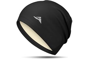 GXCROR Fleece Beanies Flexfit Winter Hats Skull Cap Cycling Cap Reflective Running Gear Bonnet