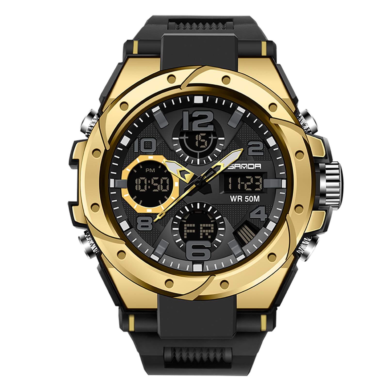 RORIOS Mens Sports Watches Waterproof Digital Watch with Alarm Timer Multifunction Luminous Wristwatches for Boy Men Electronic Men's Watches