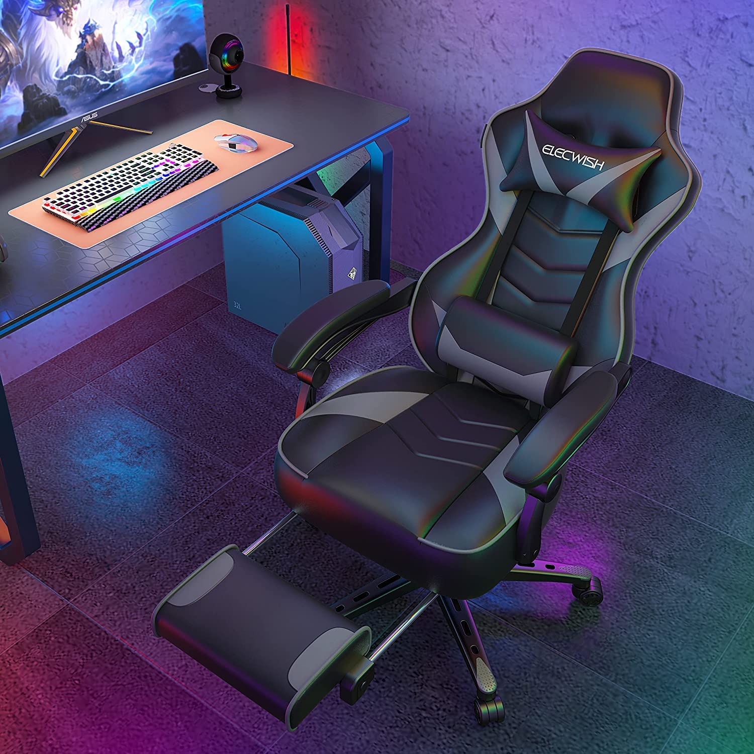 Leather High Back Gaming Chairs