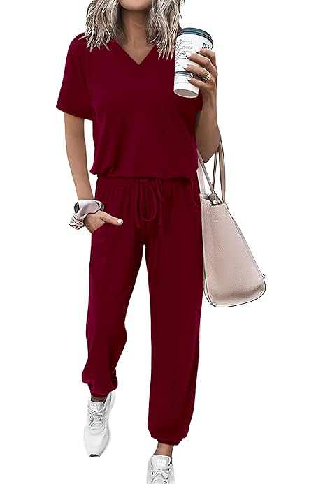 Pantalon Casa Mujer Conjunto De Ropa Casual Para Mujer Camiseta
