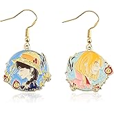 MAOFAED Kawaii Anime Character Dangle Earring for Anime Lovers, Japanese Manga Loves Gift, Manga Jewelry(boygirl Earring)