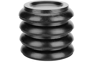 4Pcs Piano Caster Cups, Beech Wood Round Upright Piano Foot Pads Grand Set Piano Feet Floor Protectors Accessories (Black LR0
