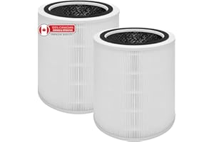 GreenSync Core 400S Lot de 2 filtres de rechange pour purificateur d'air WiFi intelligent LEVOIT Core 400S, filtre à charbon 