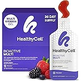 Healthycell Bioactive Daily Liquid Multivitamin for Men & Women – 20+ Essential Vitamins, Minerals & Antioxidants for Brain, Heart, Immunity, Energy, Skin & Hair Support - 30 Gel Packs