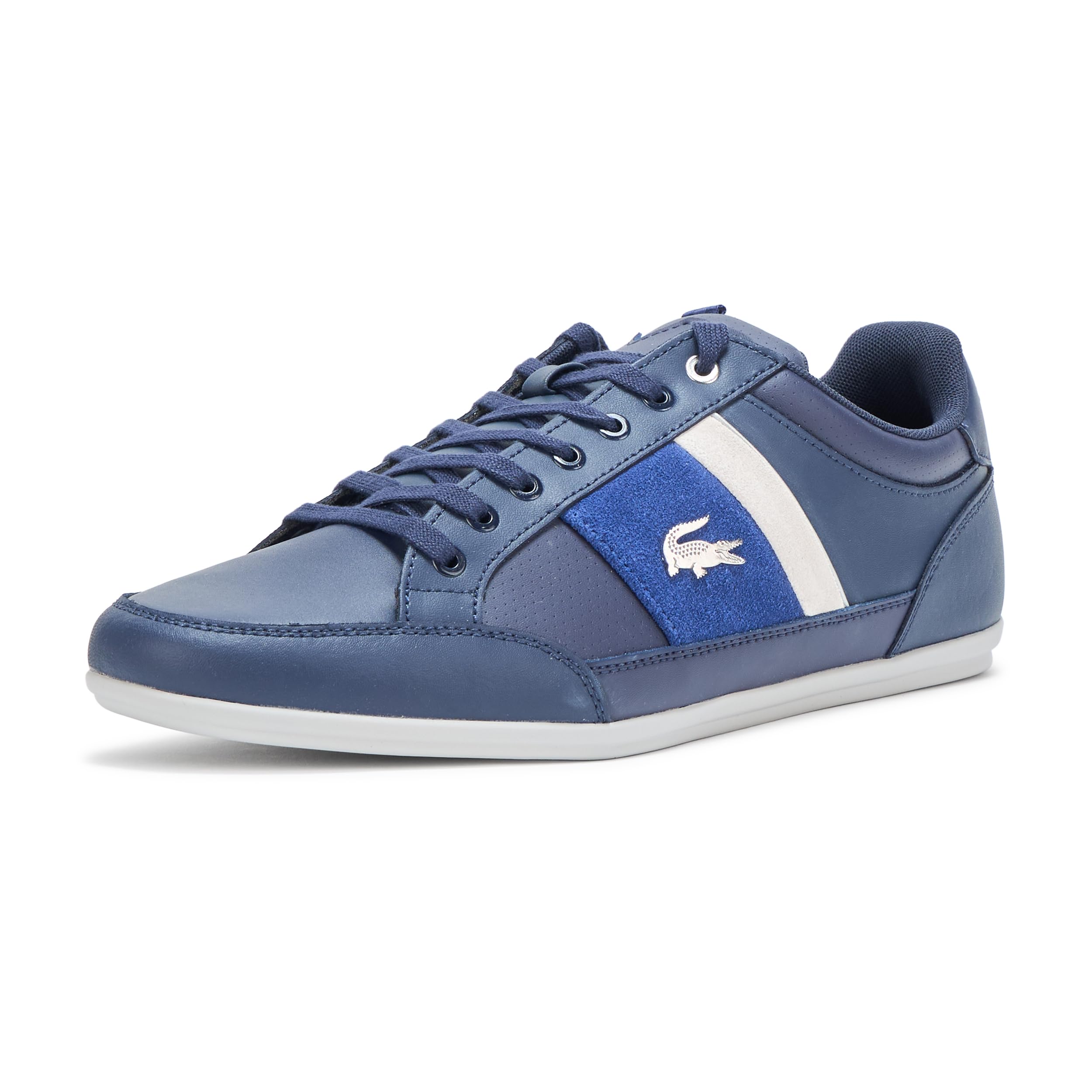 Lacoste Men's Chaymon Sneaker, Off White/Blue, 6.5 Image