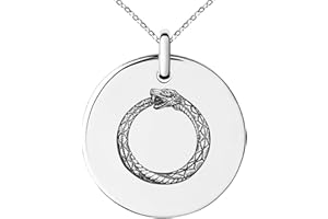 Tioneer Greek Mythology Small Medallion Circle Charm Pendant Necklace