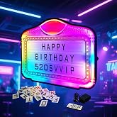 GLITCHCORE LED Bottle Service Sign - Acrylic VIP Club Light Lightweight Handheld for bottle girl sign with Interchangeable Letters Numbers (4 set Letters 2set Numbers) Suitable for bar parties