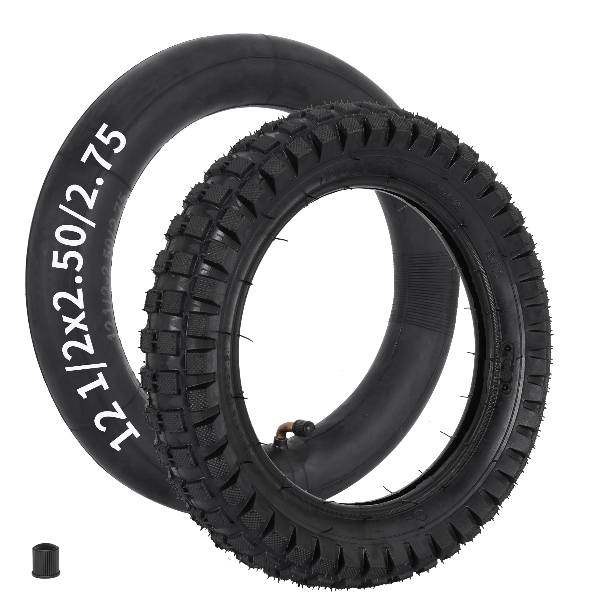 RUTU 12.5x2.75 Tire Inner Tube Set 12-1/2x2-3/4 Tire for MX350 MX400 Rocket Electric Dirt Bike Scooter Stroller X-Treme X-560 eZip E-500 E-750 E-900 1 Set