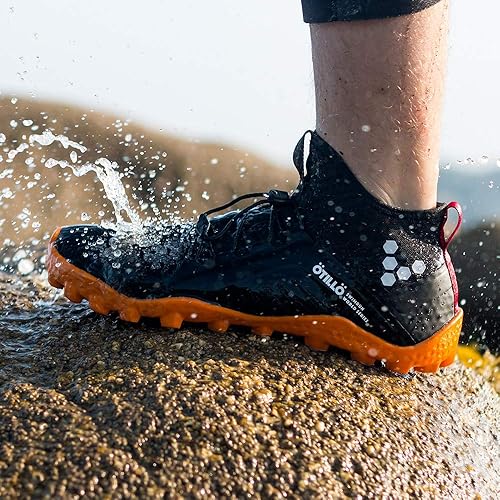 Vivobarefoot Men's Primus Swimrun Boot SG Mesh Black/Orange in
