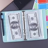 HAUTOCO A6 Budget Binder with Zipper Envelopes Mint Blue view 3