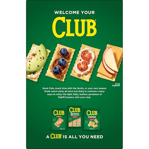 KELLOGG’S CLUB CRACKERS REDUCED FAT, LUNCH BOX SNACKS, 11.7OZ BOX