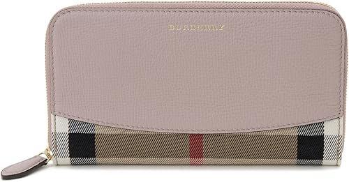 Amazon バーバリー Burberry ラウンドファスナー長財布 ホースフェリーチェック ピンク 並行輸入品 Burberry バーバリー 財布