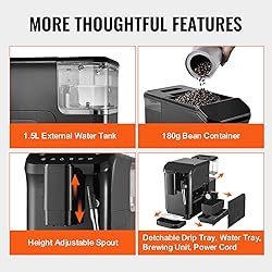 VEVOR Automatic Espresso Machine, 20 Bar Auto