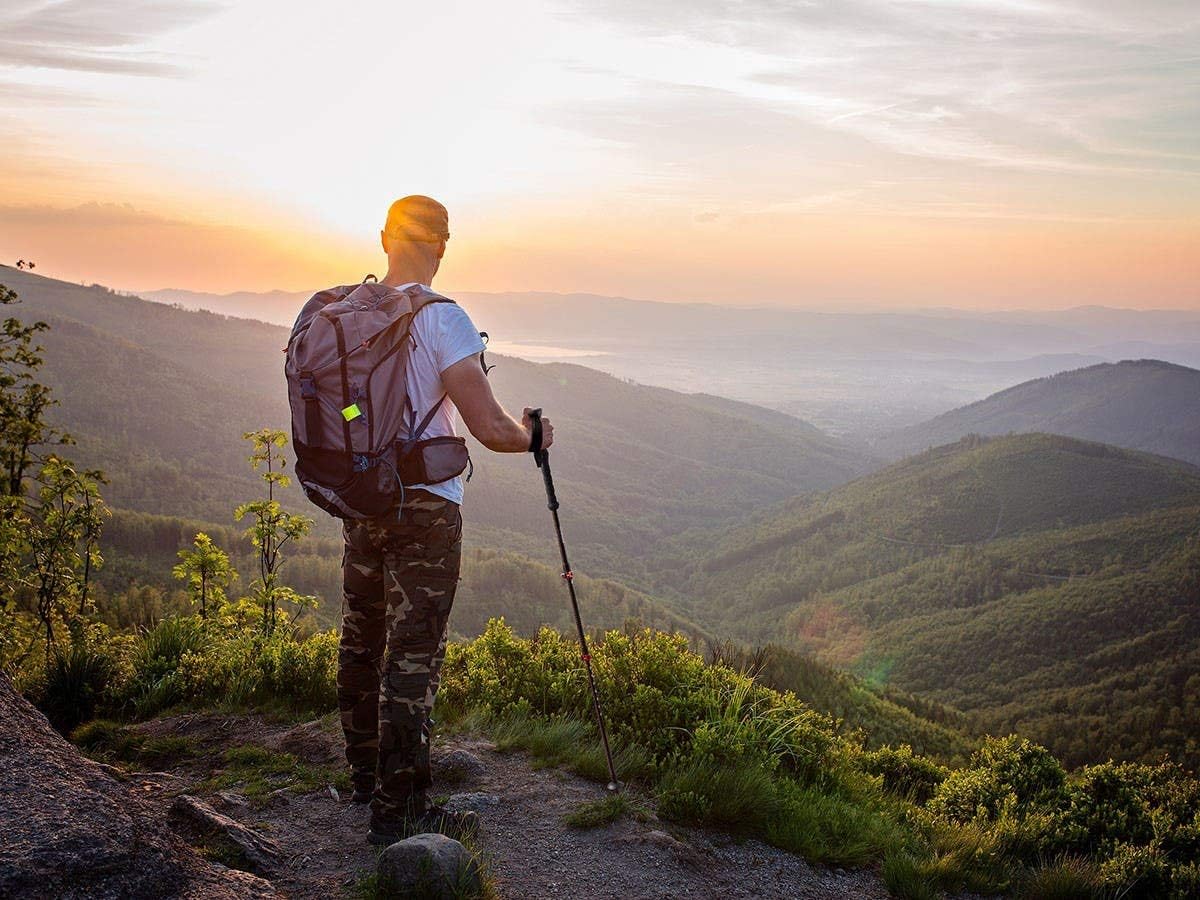 Monoprice Premium Aluminum Trekking Poles - Pair, Lightweight, Durable Construction - Pure Outdoor Collection: Sports & Outdoors