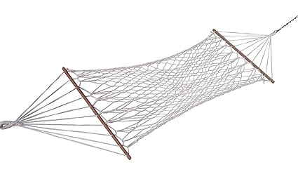 Hangit Cotton Rope Hammock (White, 335 Centimeters)