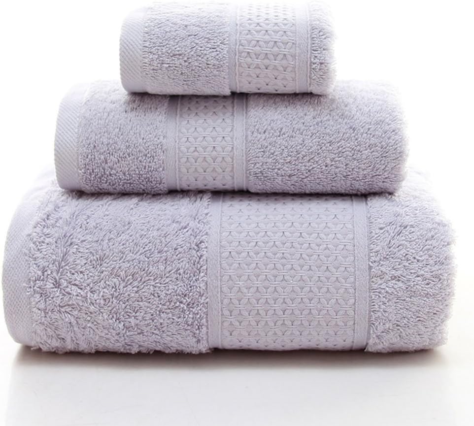 COCOEVE Long Staple Cotton 3Piece Towel Set, 1 Bath Towels, 1 Hand