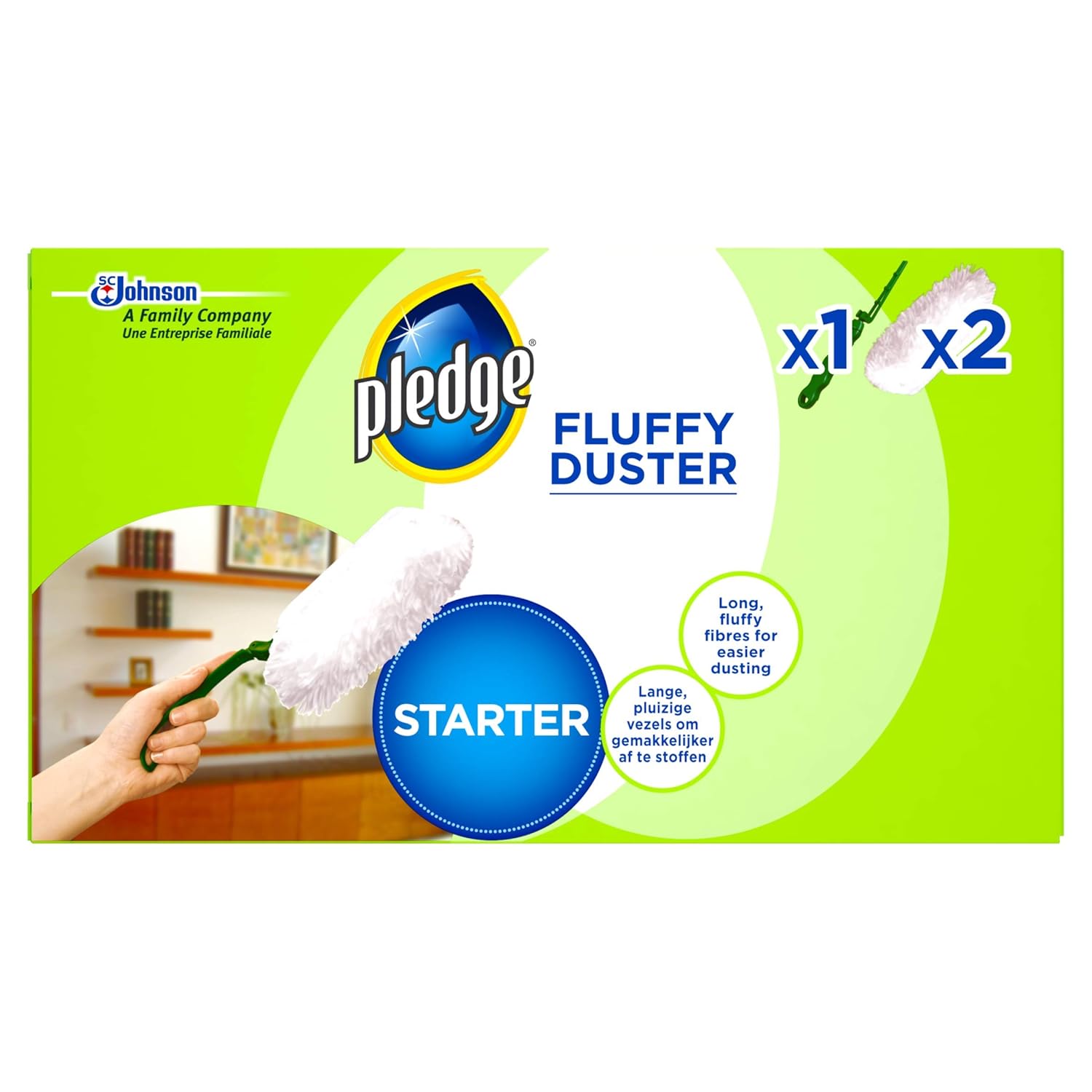 Pledge Duster Starter Kit (1 Handle with 2 Refills) Amazon.co.uk Grocery