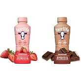 WESTERNMBY Fairlife UFM Milk 2% Reduced Fat Variety Pack, 14 Fl Oz, Total 6 bottles (3 Chocolate, 3 Strawberry)