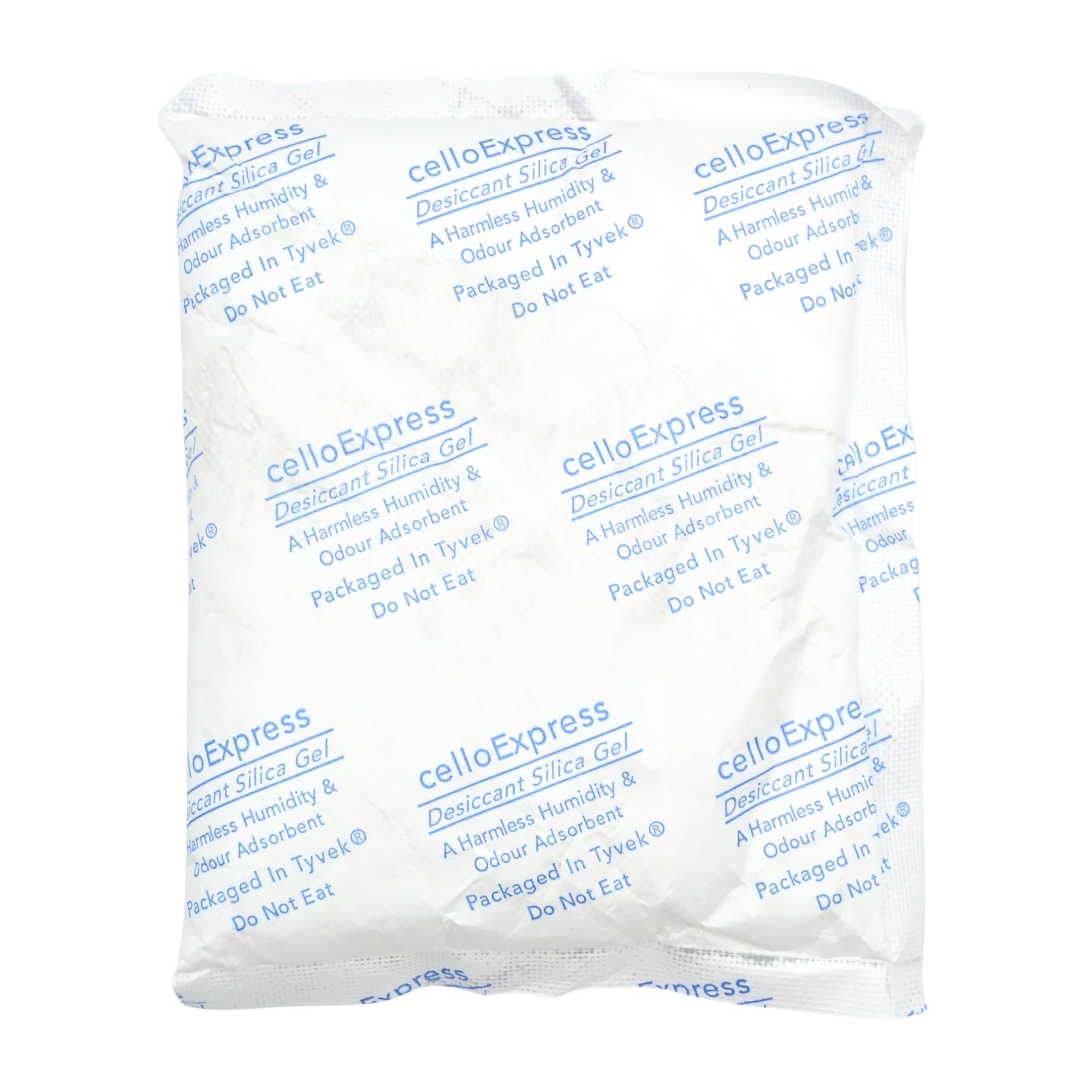 celloexpress 100g Silica Gel Pouches - Pack of 5 - Total Gel Weight 500g - Silica Gel in Tyvek Fabric Sachets (100g, 5)
