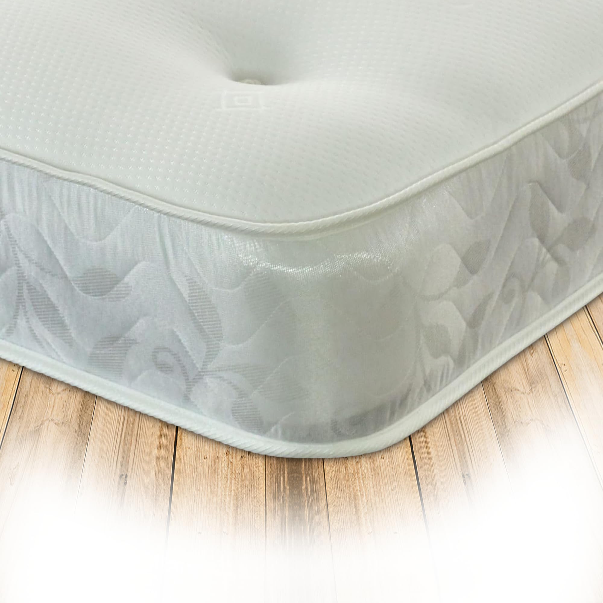 Starlight Beds Galaxy Hand Tufted Hybrid Sprung and Memory Foam Kingsize Mattress - 20cm Deep, White (150x200x20cm) 5ft x 6ft6