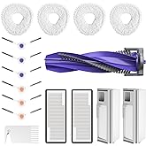 Replacement Parts Accessories for Narwal Freo X Ultra Robot Vacuum, 16 Pcs | Vacuum Accessories Set, 1 Main Brush, 2 Hepa Filter, 2 Dust Bags, 4 Mop Pads, 6 Side Brushes, 1 Cleaning Brush