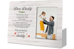 HiLus Wooden Picture Frame, Rustic Emotion, 10X8 inches, First Father's Day Gift for New Dad