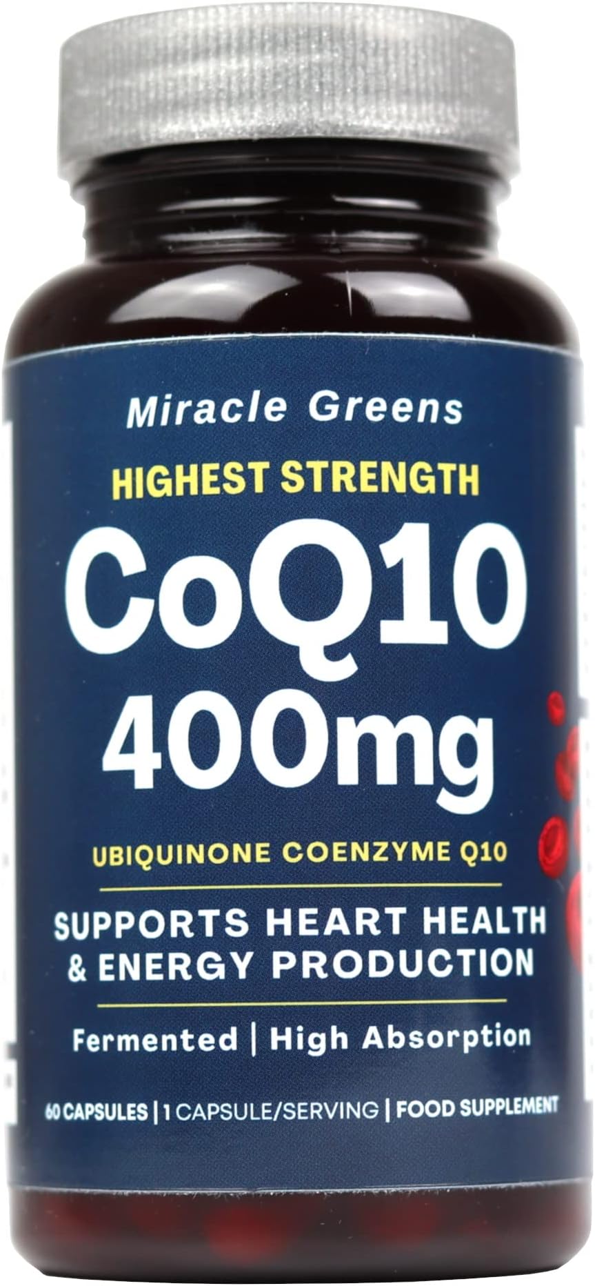 Macro Greens CoQ10 400mg Ubiquinone 60 Caps UK Made Health Vitality