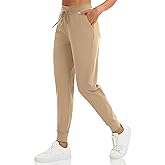 VOOVEEYA Women's Yoga Joggers Pants Stretchy Sweatpants with Pockets High Waist for Workout, Running, Lounge, Travel