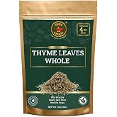 Spice Magic Thyme Leaves, Whole Mediterranean Herb, 4 oz (113 g) | Premium Dried Thyme Leaves With a Minty, Earthy Aroma for Soups, Marinades, Chicken, Vegetables, and Mediterranean Recipes.