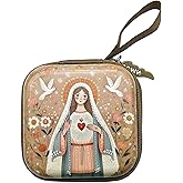 TENYELE Efficinet Bead Organizers Pouches with Cartoon Pattern Religious Accessory Carriers for Buddhist Catholic Use, A