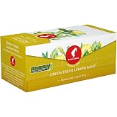 Julius Meinl Tea Premium Chinese Green with Fresh Mint &amp; Lemon Scent - 25 Individually Wrapped Biodegradable Tea Bags - Authentic Viennese Coffeehouse Heritage - Refreshing Hot or Iced Tea Blend