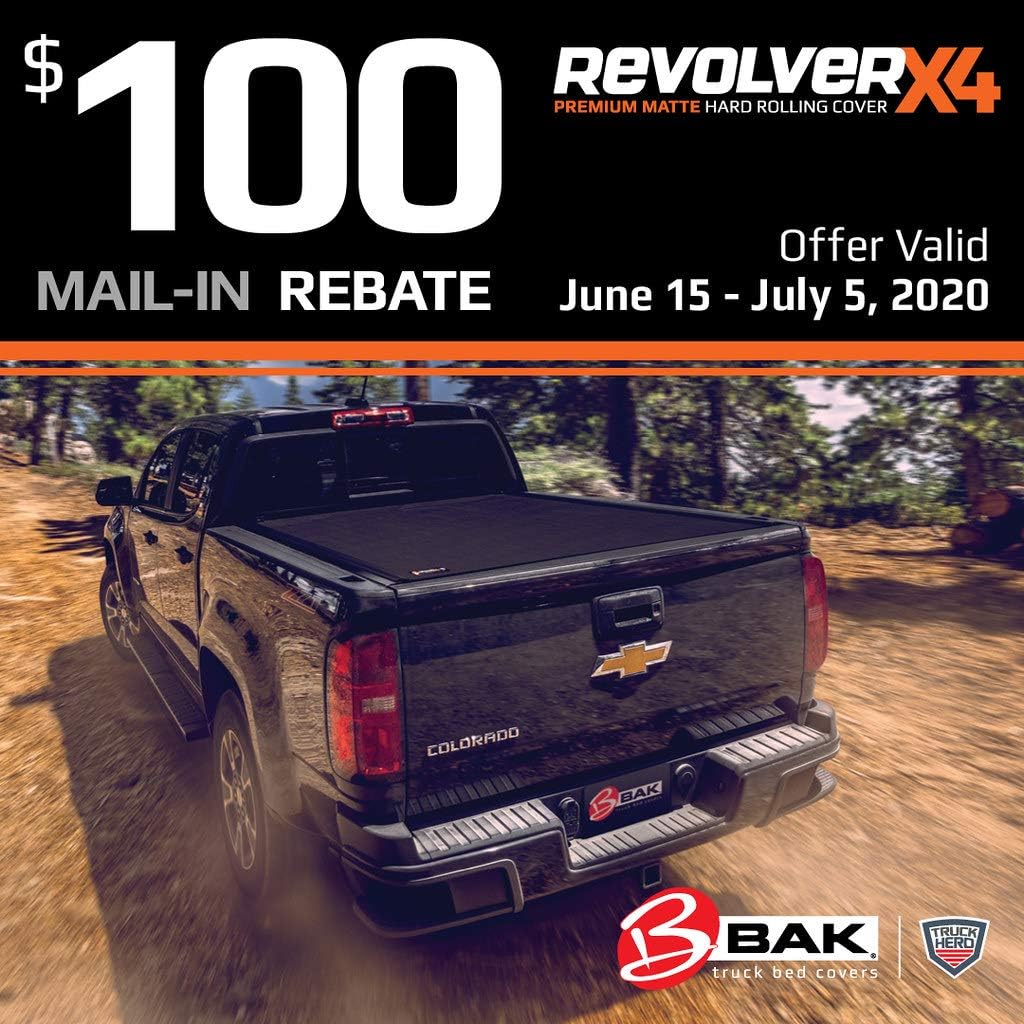 Bak Industries Hard Roll Up Tonneau Cover Matte Revolver X4 Fits 2015 2019 Ford F150 6 5 Ft Bed Automotive Amazon Com