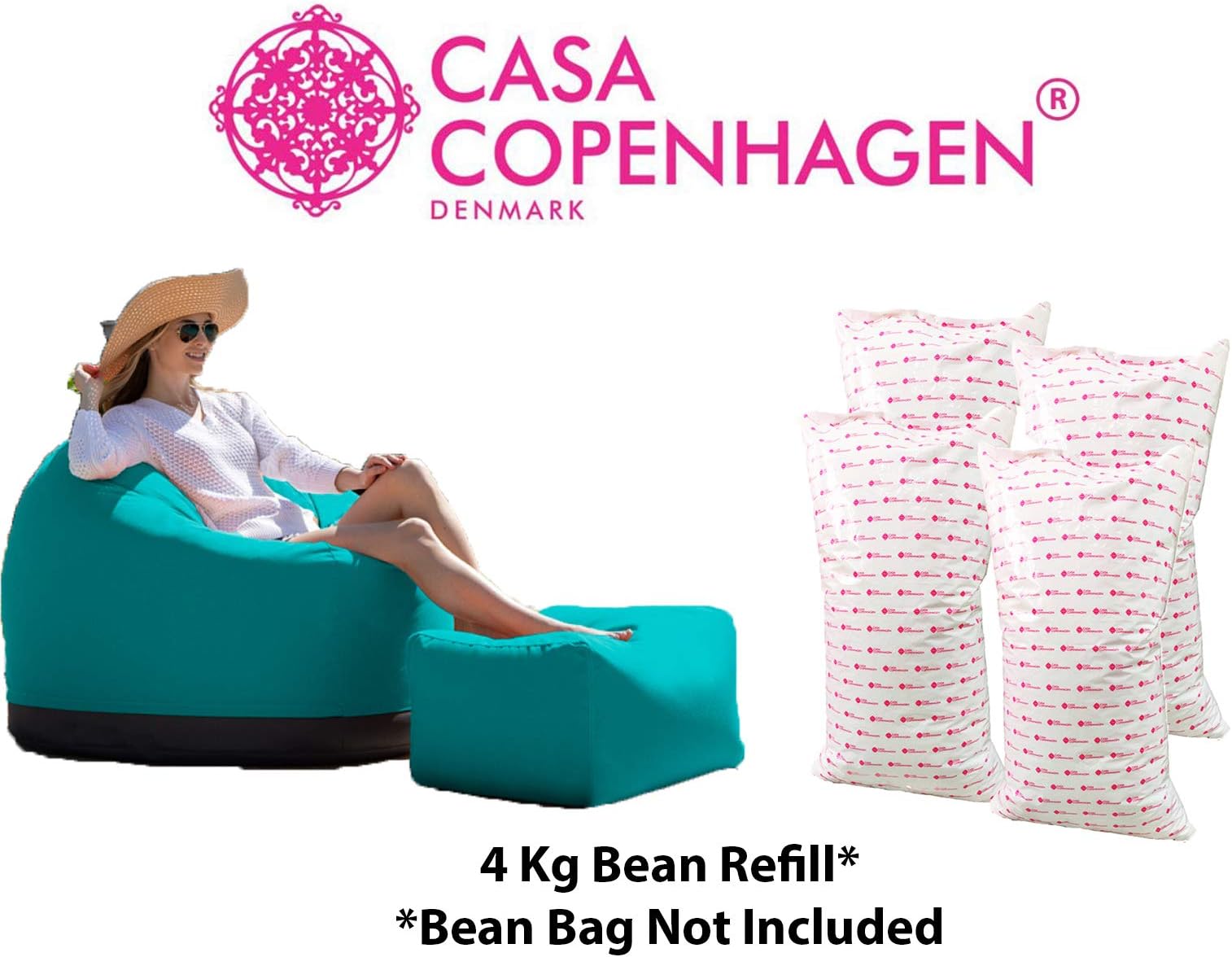 Casa Copenhagen Edition 2019 Elite Export Quality 4 Kg Bean Bag Refill/Filler