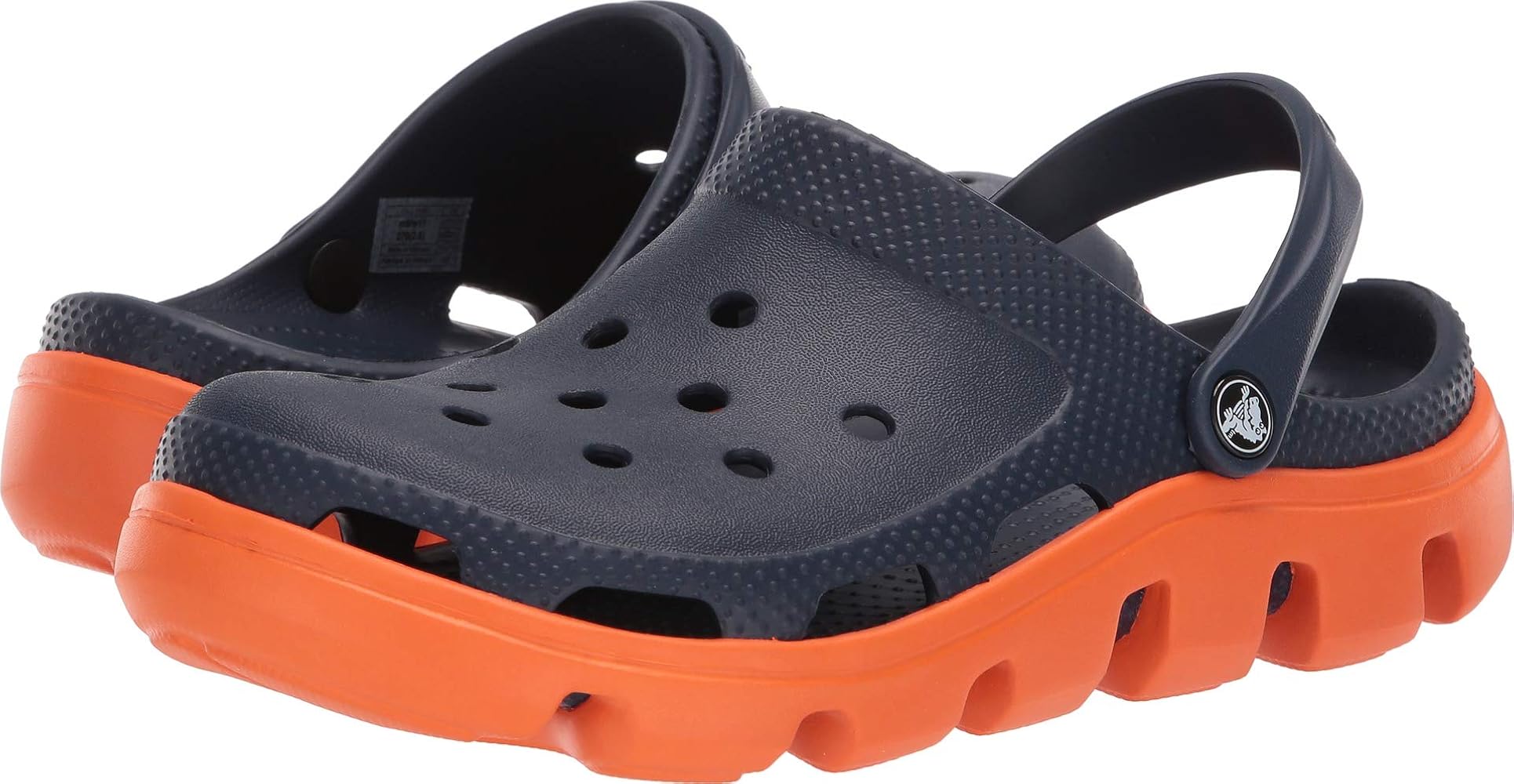 navy crocs women's