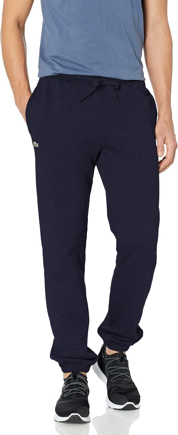 Lacoste Mens Sport Brushed Fleece Pant with Elastic Leg Opening